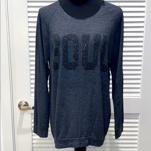 Soulcycle Anthracite Glitter Light sweatshirt (M)!